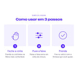 Cinta Modeladora Dupla Compressão com Faixa Extra