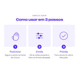 Faixa Modeladora 5 Metros Ajustável com Velcro